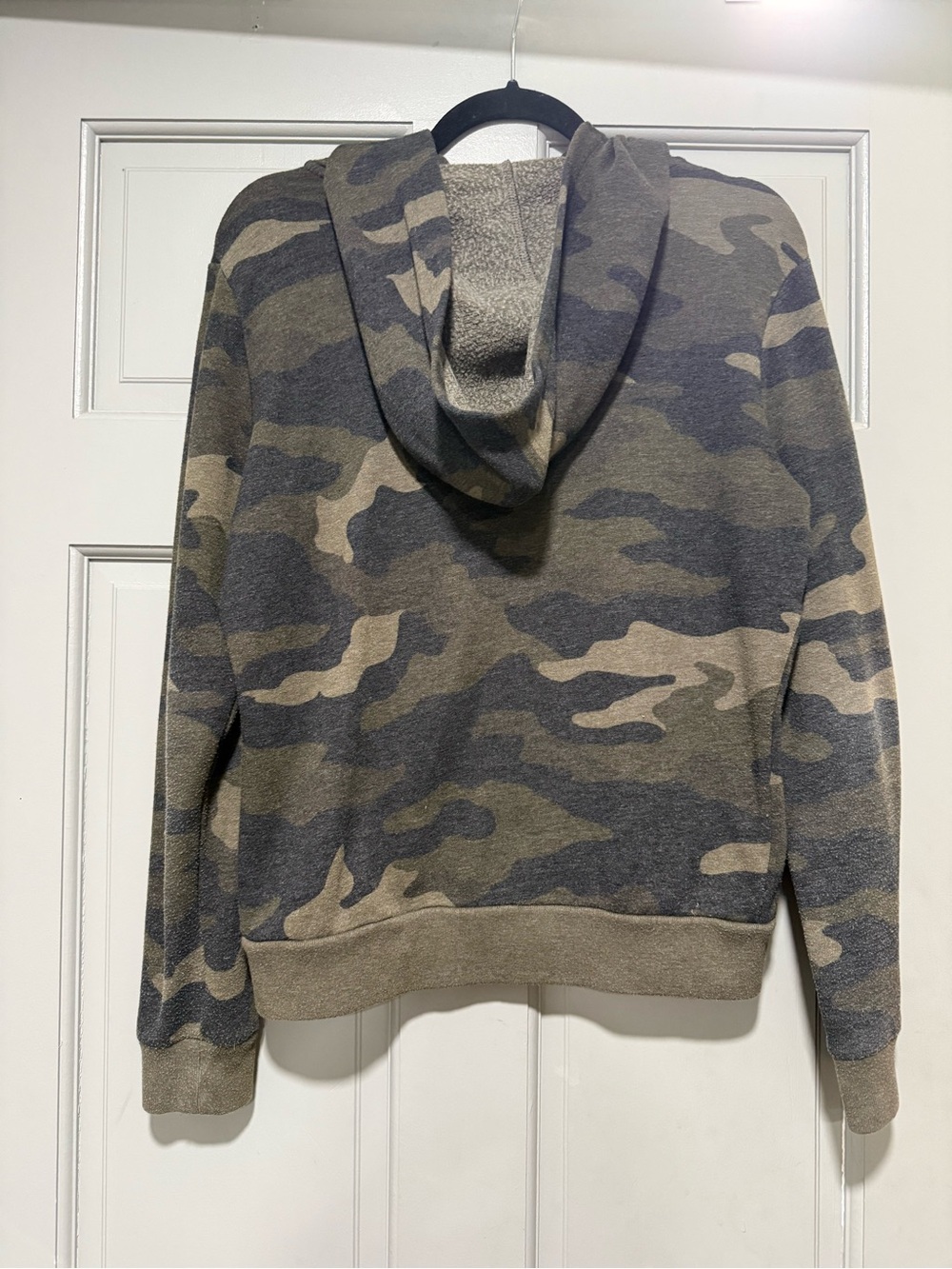 PINK Victoria's Secret Olive Camo Zip-Up Hoodie - Picture 2 of 3